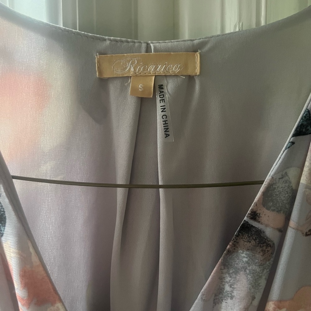 Pink Blush Wrap Maxi-Dress with sleeves